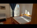 Apartments Mirjana: sea view & balcony: A1 MN (2+1), A2 JN (2+1) Baska Voda - Riviera Makarska  - Apartment - A2 JN (2+1): bedroom