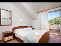 Apartments Suzi - beautiful view and cosy: A1 crvena kuhinja(2+2), A2(2+2) Baska Voda - Riviera Makarska  - Apartment - A1 crvena kuhinja(2+2): bedroom