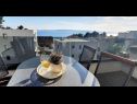 Apartments Villa Esse - heated pool & seaview: A1(2+2), A2(4+2), A3(2+2), A4(4+2), A5(2+2) Baska Voda - Riviera Makarska  - Apartment - A1(2+2): terrace view