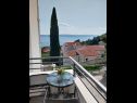 Apartments Josip - 150 m from beach with free parking A1(3), A2(5), A3(2+2) Baska Voda - Riviera Makarska  - Apartment - A1(3): balcony