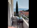 Apartments Josip - 150 m from beach with free parking A1(3), A2(5), A3(2+2) Baska Voda - Riviera Makarska  - Apartment - A1(3): sea view