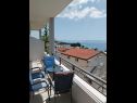 Apartments Josip - 150 m from beach with free parking A1(3), A2(5), A3(2+2) Baska Voda - Riviera Makarska  - Apartment - A2(5): sea view