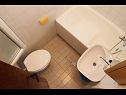 Apartments Miljko - 80 m from beach: A1(6), SA2(2), A10(4+1), A11(2+2) Brela - Riviera Makarska  - bathroom with toilet