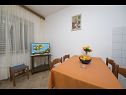 Apartments Panorama - terrace with sea view: A1(4) Brela - Riviera Makarska  - Apartment - A1(4): kitchen and dining room