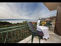 Apartments Panorama - terrace with sea view: A1(4) Brela - Riviera Makarska  - Apartment - A1(4): terrace
