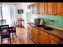 Apartments Ante - seaview A1(5), SA2(3), SA3(2+1) Brela - Riviera Makarska  - Apartment - A1(5): kitchen and dining room