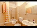 Apartments and rooms Led - near sea: SA1(2), A2(2+2), A3(2+2), R4(2), R5(2), A6(2+1), A7(2+2) Brela - Riviera Makarska  - Studio apartment - SA1(2): bathroom with toilet