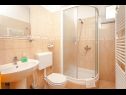 Apartments and rooms Led - near sea: SA1(2), A2(2+2), A3(2+2), R4(2), R5(2), A6(2+1), A7(2+2) Brela - Riviera Makarska  - Room - R4(2): bathroom with toilet
