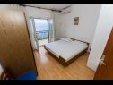 Apartments Miljko - 80 m from beach: A1(6), SA2(2), A10(4+1), A11(2+2) Brela - Riviera Makarska  - Apartment - A10(4+1): bedroom
