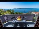 Apartments Slave - sea view : A1(2+2) Brela - Riviera Makarska  - house