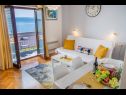 Apartments Slave - sea view : A1(2+2) Brela - Riviera Makarska  - Apartment - A1(2+2): living room