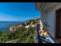 Apartments Slave - sea view : A1(2+2) Brela - Riviera Makarska  - Apartment - A1(2+2): terrace