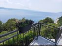 Apartments Mare - 150 m from beach SA1(2), A2(4+1), A3(4+2) Brela - Riviera Makarska  - Apartment - A2(4+1): terrace view