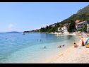 Apartments Jure - terrace with amazing sea view: A1-Leona (6+2) Brist - Riviera Makarska  - beach