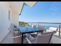 Apartments Ivi - 100 m from pebble beach: A1(2+2), A2(2+2), A3(2+2), A4(4+4), A5(2+2) Drasnice - Riviera Makarska  - Apartment - A4(4+4): terrace