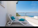 Apartments Ivi - 100 m from pebble beach: A1(2+2), A2(2+2), A3(2+2), A4(4+4), A5(2+2) Drasnice - Riviera Makarska  - Apartment - A4(4+4): terrace