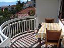 Apartments Biljana - 150m from beach: A1(2+1), A2(2+2), A3(5), A4(2+2) Gradac - Riviera Makarska  - Apartment - A2(2+2): balcony