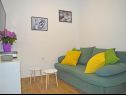Apartments Jadro - 250 m from beach A1(4), A2Gornji(2+1), A3Srednji(2+1), A4Prizemlje(2) Makarska - Riviera Makarska  - Apartment - A4Prizemlje(2): living room