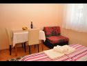 Apartments and rooms Ljuba - 130 meter from sea SA1(2), SA2(2+1), SA6(2+1), A4(2+1), R3(2+1), R7(2+1) Makarska - Riviera Makarska  - Studio apartment - SA1(2): bedroom