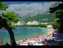 Apartments Mlad - 650 m from sea: A1(2+2), A2(2+1) Makarska - Riviera Makarska  - beach