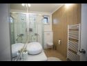 Apartments Palmina - comfort apartment: A1 veliki (6),  A2 žuti (4+1), A3 lila (2), SA4 bijeli (2) Makarska - Riviera Makarska  - Apartment - A1 veliki (6): bathroom with toilet