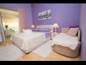 Apartments Palmina - comfort apartment: A1 veliki (6),  A2 žuti (4+1), A3 lila (2), SA4 bijeli (2) Makarska - Riviera Makarska  - Apartment - A3 lila (2): bedroom