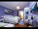 Apartments Palmina - comfort apartment: A1 veliki (6),  A2 žuti (4+1), A3 lila (2), SA4 bijeli (2) Makarska - Riviera Makarska  - Studio apartment - SA4 bijeli (2): bedroom