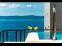 Apartments Bella vista - private pool: A1(4) Makarska - Riviera Makarska  - terrace view