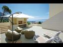 Apartments Luxury - heated pool, sauna and gym: A1(2), A2(2), A3(4), A4(2), A5(4), A6(2) Makarska - Riviera Makarska  - terrace view