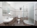 Apartments Maja - 100 from the beach: A1- Galebovo krilo (2+2), A2-Uzorita (2+2), SA1(2) Podgora - Riviera Makarska  - Apartment - A1- Galebovo krilo (2+2): bathroom with toilet