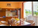 Apartments Villa Sailor - luxurious : 1 - A101 (2+2), 2 - R201 (2), 3 - SA202 (2+2), 4 - SA204 (2), 5 - SA304 (2), 6 - SA305 (2+2), 7 - R401 (2), 8 - R404 (2) Tucepi - Riviera Makarska  - Apartment - 1 - A101 (2+2): kitchen and dining room