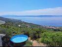Apartments Ivo - with pool: A1(6+1) Tucepi - Riviera Makarska  - sea view (house and surroundings)