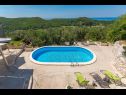 Holiday home Stone - pool house: H(4) Babino Polje - Island Mljet  - Croatia - swimming pool (house and surroundings)