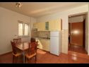 Apartments Slađa - 150 m from beach: A1(4+1), A2(4+1), A3(2+1) Jezera - Island Murter  - Apartment - A3(2+1): kitchen and dining room