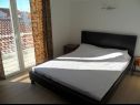 Apartments Edita - terrace with sea view and sunchaires Leut 2 (7) Jezera - Island Murter  - Apartment - Leut 2 (7): bedroom