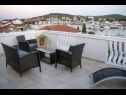 Apartments Edita - terrace with sea view and sunchaires Leut 2 (7) Jezera - Island Murter  - Apartment - Leut 2 (7): terrace