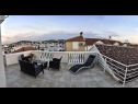 Apartments Edita - terrace with sea view and sunchaires Leut 2 (7) Jezera - Island Murter  - Apartment - Leut 2 (7): terrace