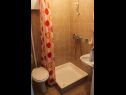 Apartments Zdravko - 150 m from sandy beach: SA1(3), SA2(3), A3(5) Duce - Riviera Omis  - Studio apartment - SA1(3): bathroom with toilet
