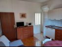Apartments Mari - 40 m from sea: A1(4), A2(2+2), SA3(2) Krilo Jesenice - Riviera Omis  - Apartment - A1(4): kitchen and dining room