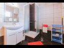 Apartments Mari - sea view apartments: A1(2) Borna, A2(4) Iva, A3(4) Silver, A4(4) Red Nemira - Riviera Omis  - Apartment - A1(2) Borna: bathroom with toilet