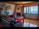 Apartments Ozren - amazing sea view: A1(7+1), A2(4+1) Omis - Riviera Omis  - Apartment - A1(7+1): living room
