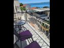 Apartments Aurel - sea view: A1(4+1) Omis - Riviera Omis  - balcony