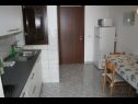 Apartments Ivo - sea view; A1(2+2), A3(2+2), A5(4), SA4(2+1), SA2(2+1) Pisak - Riviera Omis  - Studio apartment - SA4(2+1): kitchen and dining room