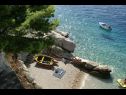 Apartments Mirja - only 50 m from sea: A1(2+2), A2(4+1) Pisak - Riviera Omis  - beach