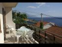 Apartments Mirja - only 50 m from sea: A1(2+2), A2(4+1) Pisak - Riviera Omis  - Apartment - A2(4+1): terrace