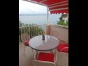 Apartments Mirela - with sea view, balcony: A1(4+1), SA2(2) Pisak - Riviera Omis  - Apartment - A1(4+1): sea view