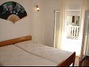 Apartments VP SA2(2), A3(3), A4(2+3), A5(3), A6(2+2) Stanici - Riviera Omis  - Apartment - A4(2+3): bedroom