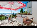 Apartments Franka - beautiful sea view & parking: A1(3), A2(2+2), A3(2+2), A4(3+1) Stanici - Riviera Omis  - Apartment - A2(2+2): terrace