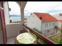 Apartments Neva - 50m from the sea A1(2+1), A2(2+1), SA3(3) Sumpetar - Riviera Omis  - Studio apartment - SA3(3): balcony