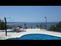 Apartments Jugana - with pool : A1 donji(4), A2 gornji(4) Sumpetar - Riviera Omis  - swimming pool